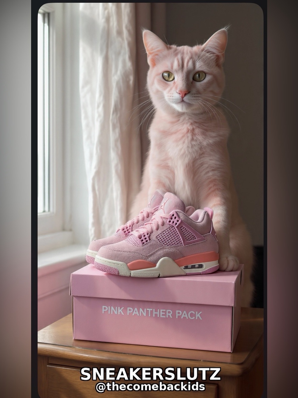 Air jordan retro 4 pearl pink and iced out carmine size 12.5 new with box